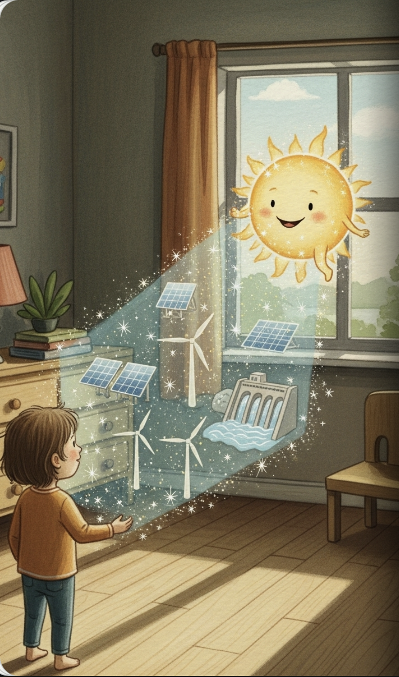 エネルギーがなくなった世界のイラスト